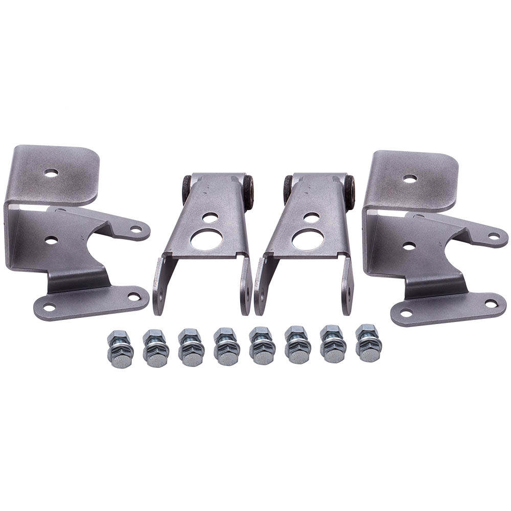 4 inch Rear Drop Lowering Kit Shackle Hanger compatible for Dodge Ram Charger D100 D150 2WD